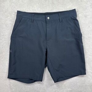 BYLT Kinetic Shorts Mens 33 Navy Blue Performance Stretch Zipper Pocket Summer